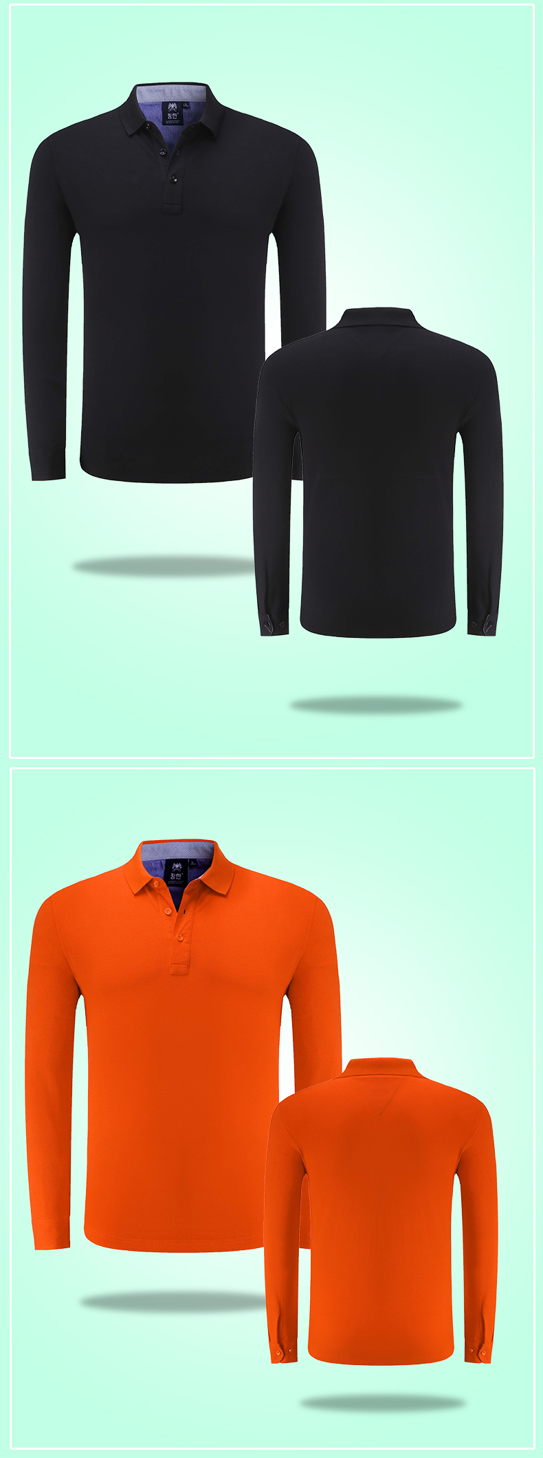 T恤衫訂做産品黑色和橙色